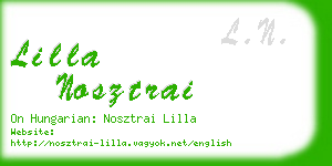 lilla nosztrai business card